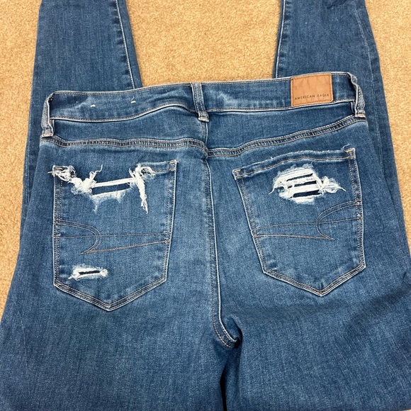 American Eagle Outfitters Blue Straight Leg Jeans - Picture 4 of 6